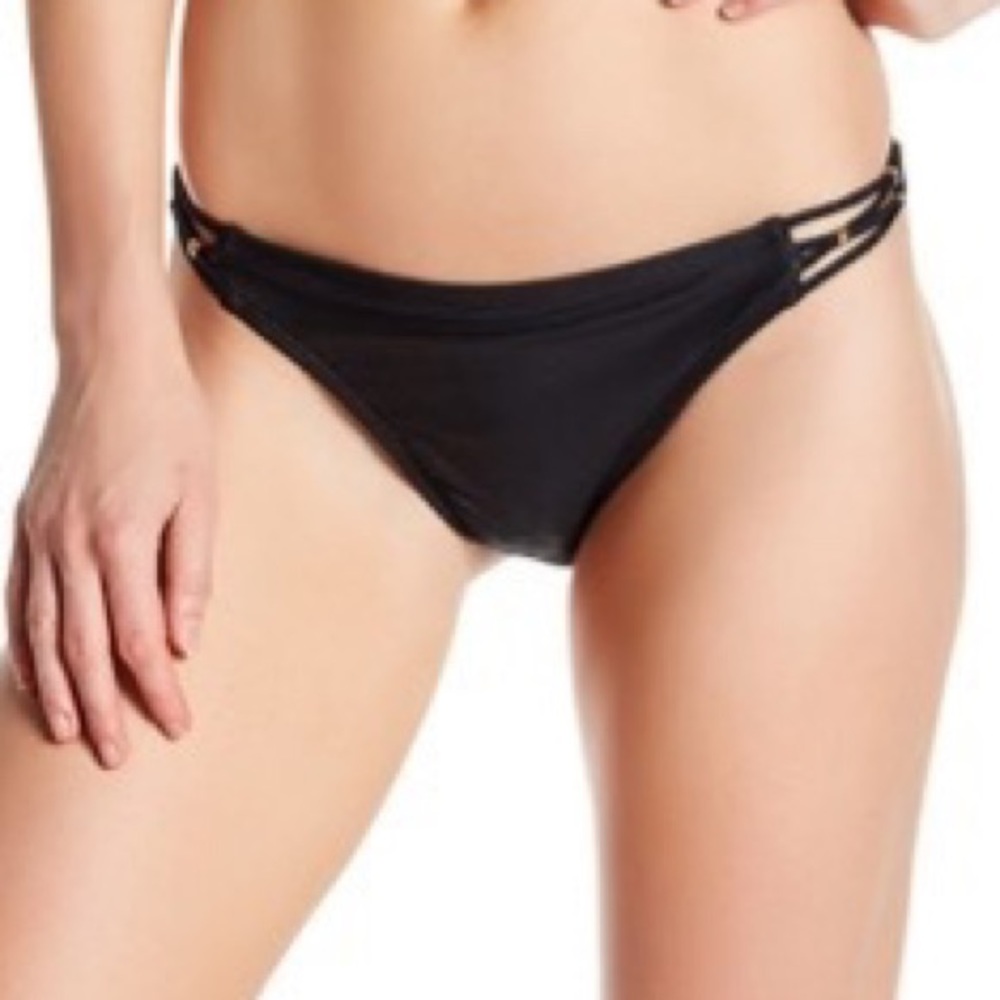 PilyQ Onyx Braided Full Bottom Black Large NWT